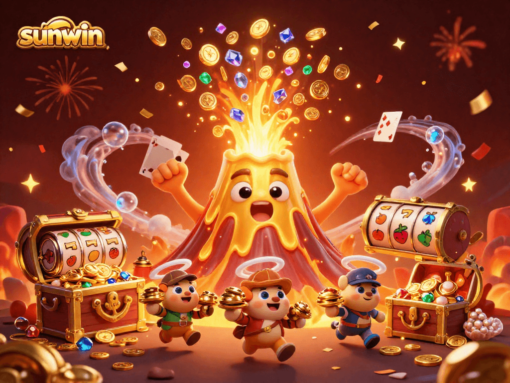 Sunwin transports players into a captivating casino adventure amidst coins and treasure!