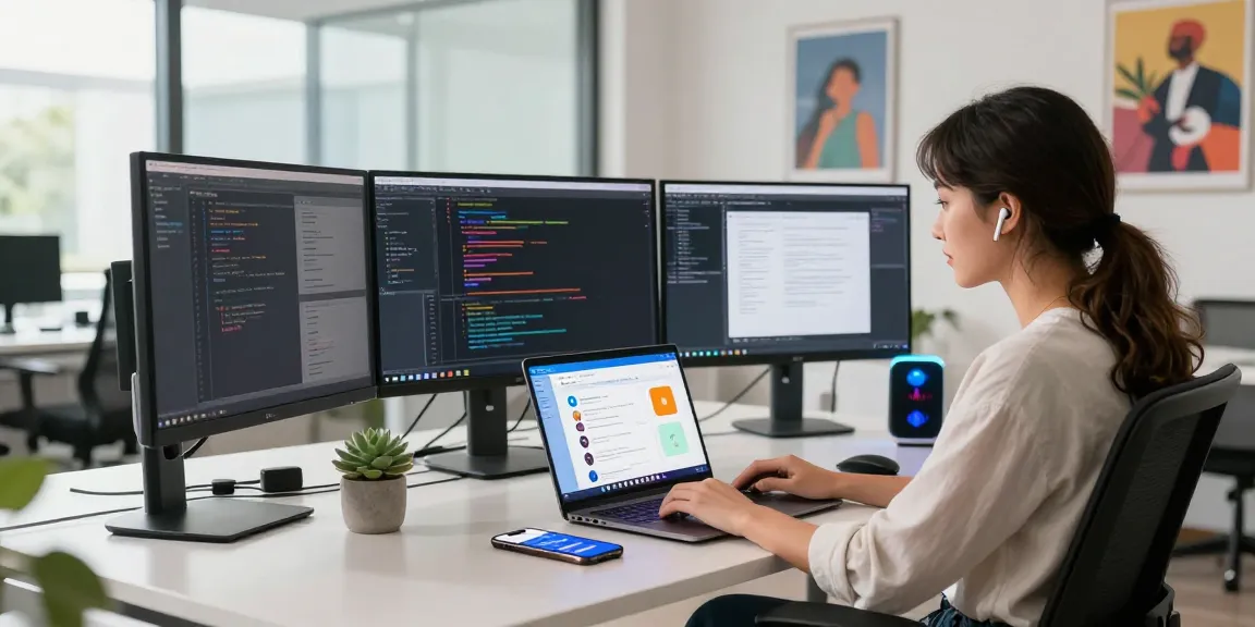 Experience Telegram网页版 in a vibrant tech workspace with chat and collaboration features, showcasing productivity and connectivity.