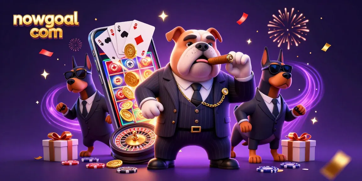 Experience the excitement of betting with nowgoal com in this dynamic 3D casino illustration showcasing lively game elements.